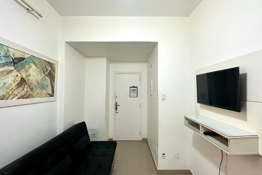 Sala de apartamento para alugar com 1 quarto, 45m² em Copacabana, Rio de Janeiro