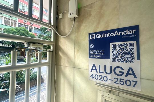 Placa de apartamento para alugar com 1 quarto, 35m² em Copacabana, Rio de Janeiro