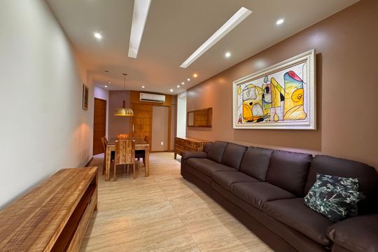Sala de apartamento à venda com 4 quartos, 125m² em Recreio dos Bandeirantes, Rio de Janeiro