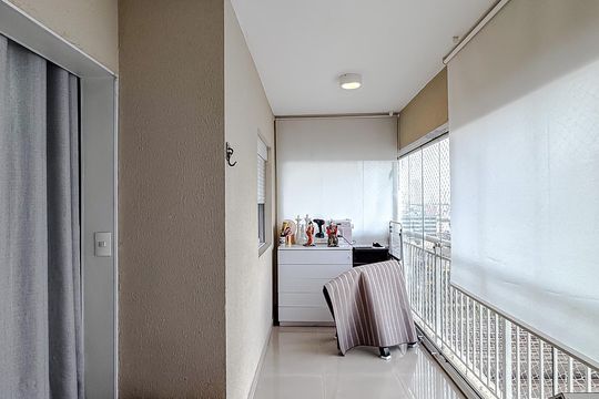 Varanda da Sala de apartamento para alugar com 2 quartos, 70m² em Belenzinho, São Paulo