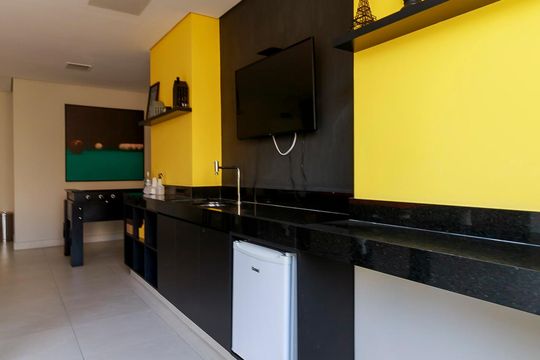 Área comum de apartamento para alugar com 1 quarto, 37m² em Campo Belo, São Paulo