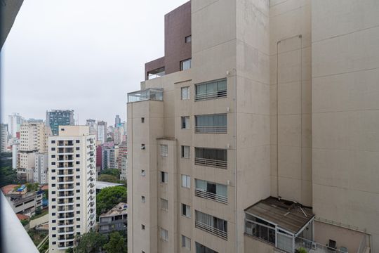 Vista da Varanda de apartamento à venda com 1 quarto, 36m² em Bela Vista, São Paulo
