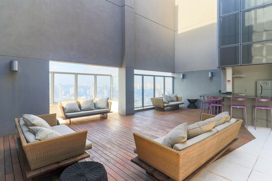 Área comum de apartamento à venda com 1 quarto, 53m² em Santo Amaro, São Paulo