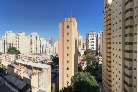 Vista de apartamento à venda com 1 quarto, 44m² em Pinheiros, São Paulo