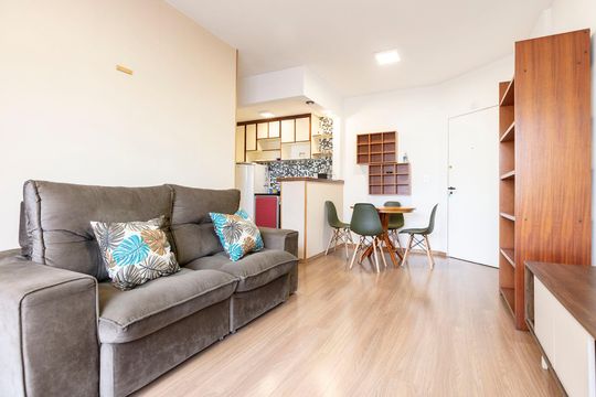 Sala de apartamento à venda com 1 quarto, 44m² em Pinheiros, São Paulo