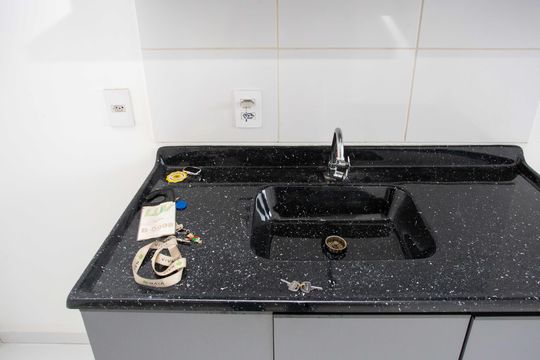 Cozinha de apartamento para alugar com 2 quartos, 40m² em Campanário, Diadema