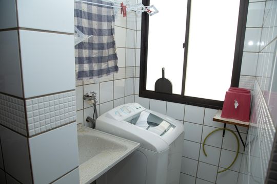 Área de serviço de apartamento para alugar com 3 quartos, 85m² em Setor dos Funcionários, Goiânia
