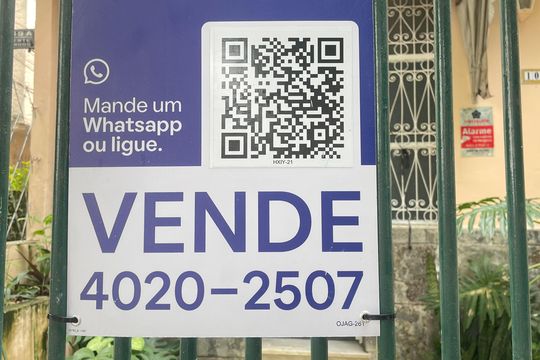 Placa de apartamento à venda com 3 quartos, 100m² em Tijuca, Rio de Janeiro