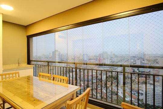 Varanda da sala de apartamento à venda com 3 quartos, 73m² em Vila Matilde, São Paulo