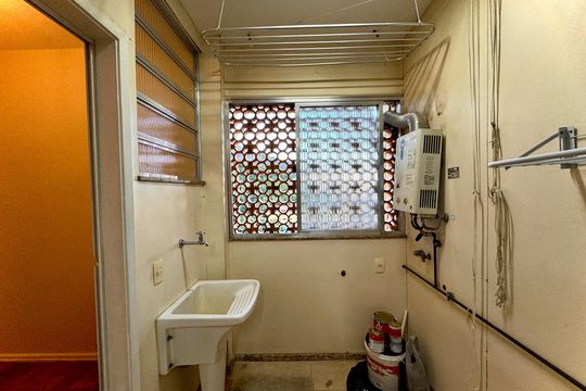 Área de serviço de apartamento à venda com 2 quartos, 65m² em Laranjeiras, Rio de Janeiro