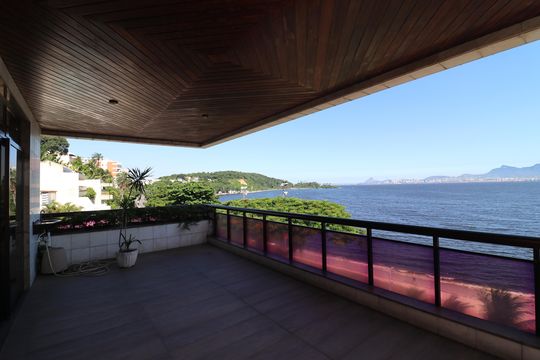 Varanda de apartamento à venda com 4 quartos, 350m² em Cacuia, Rio de Janeiro