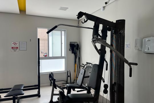 Área comum - Academia de apartamento para alugar com 1 quarto, 34m² em Barra Funda, São Paulo