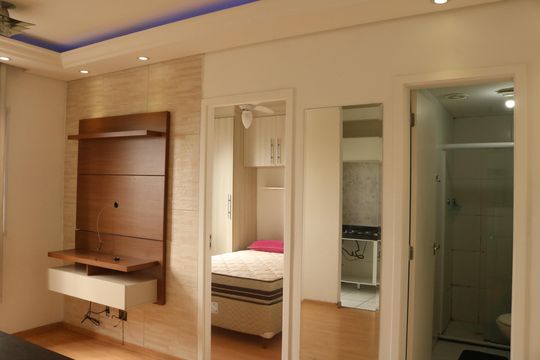 Sala de apartamento para alugar com 1 quarto, 34m² em Barra Funda, São Paulo