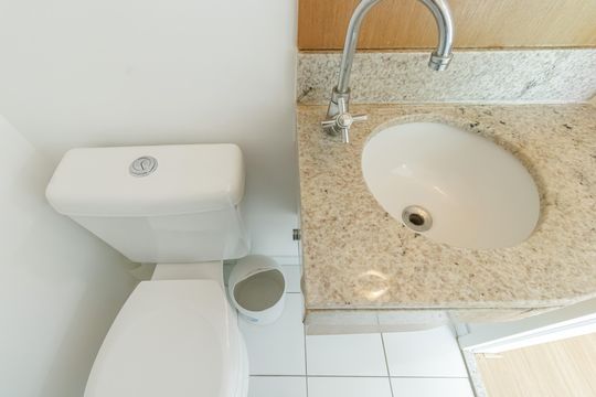 Banheiro de apartamento para alugar com 1 quarto, 52m² em Vila Nova Conceição, São Paulo