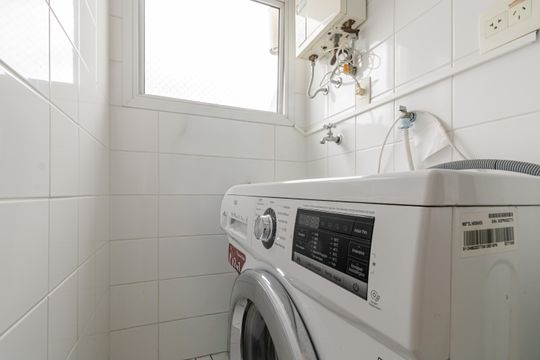 Área de serviço de apartamento para alugar com 1 quarto, 52m² em Vila Nova Conceição, São Paulo