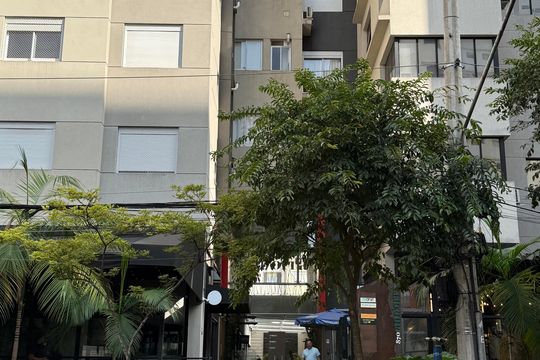 Fachada de apartamento para alugar com 1 quarto, 32m² em Santa Cecília, São Paulo