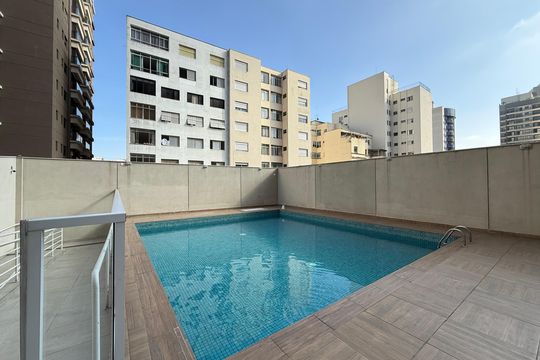 Área comum de apartamento para alugar com 1 quarto, 32m² em Santa Cecília, São Paulo