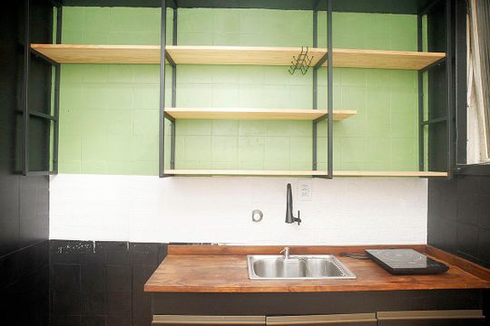 Cozinha de apartamento para alugar com 1 quarto, 50m² em Centro Histórico, Porto Alegre