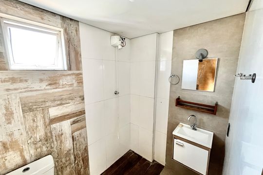 Banheiro da Suíte de apartamento à venda com 2 quartos, 65m² em Vila Celeste, São Paulo