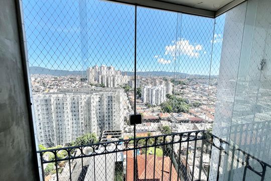 Varanda da Sala de apartamento à venda com 2 quartos, 65m² em Vila Celeste, São Paulo