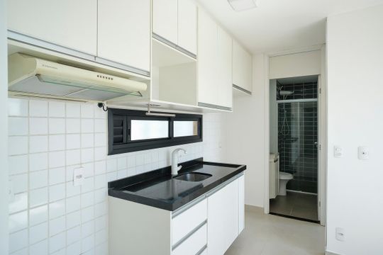 Cozinha de apartamento para alugar com 2 quartos, 36m² em Santa Maria, Santo André