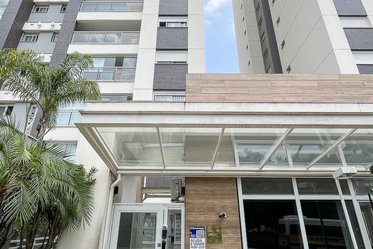 Fachada + Placa de apartamento à venda com 2 quartos, 68m² em Cerâmica, São Caetano do Sul