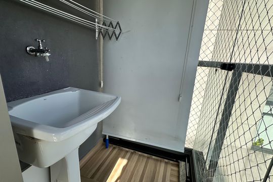 Varanda da Sala de apartamento para alugar com 2 quartos, 85m² em Vila Cordeiro, São Paulo