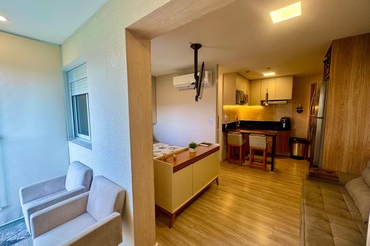 Varanda da Sala de kitnet/studio para alugar com 1 quarto, 31m² em Centro, Guarulhos