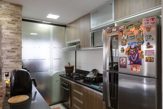 Cozinha de apartamento à venda com 3 quartos, 62m² em Jardim Bela Vista, Guarulhos