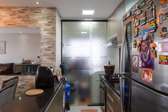 Cozinha de apartamento à venda com 3 quartos, 62m² em Jardim Bela Vista, Guarulhos