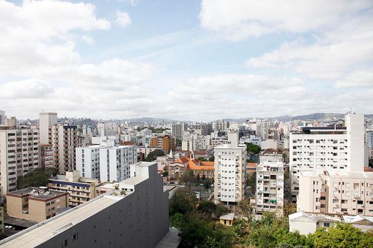 Área Comum - Terraço Vista de apartamento para alugar com 2 quartos, 65m² em Centro Histórico, Porto Alegre