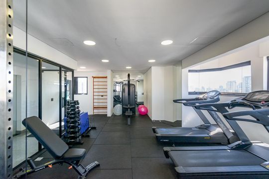 Área comum - Academia de apartamento para alugar com 1 quarto, 39m² em Vila Mascote, São Paulo