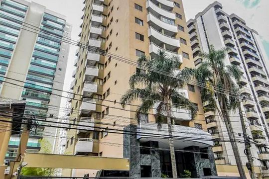 Fachada de apartamento para alugar com 1 quarto, 50m² em Brooklin, São Paulo