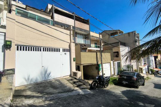 Fachada de casa de condomínio à venda com 3 quartos, 250m² em Freguesia (jacarepaguá), Rio de Janeiro