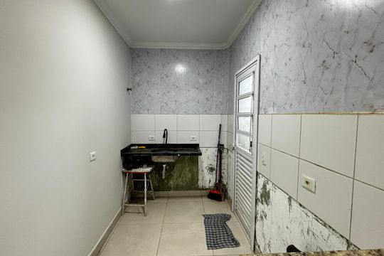 Cozinha de apartamento à venda com 2 quartos, 50m² em Jardim do Estádio , Santo André