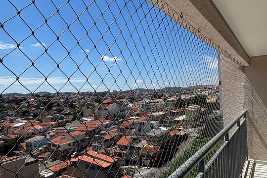 Varanda da Sala de apartamento para alugar com 2 quartos, 54m² em Vila Eldízia, Santo André
