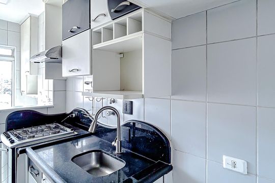 Cozinha de apartamento à venda com 2 quartos, 48m² em Vila Aricanduva, São Paulo