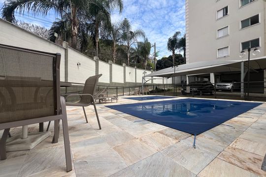 Área comum - Piscina de apartamento para alugar com 2 quartos, 60m² em Castelo, Belo Horizonte