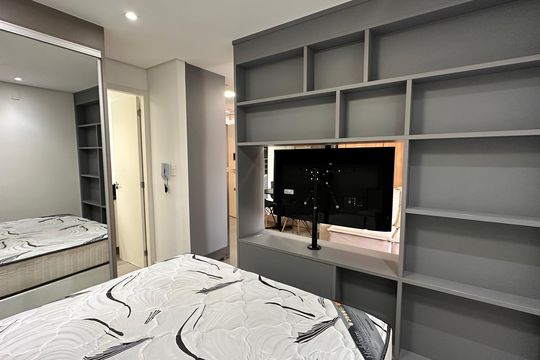 Suíte de apartamento para alugar com 1 quarto, 38m² em Campo Belo, São Paulo