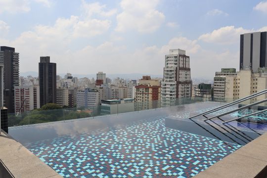 Área comum de kitnet/studio à venda com 1 quarto, 35m² em Consolação, São Paulo