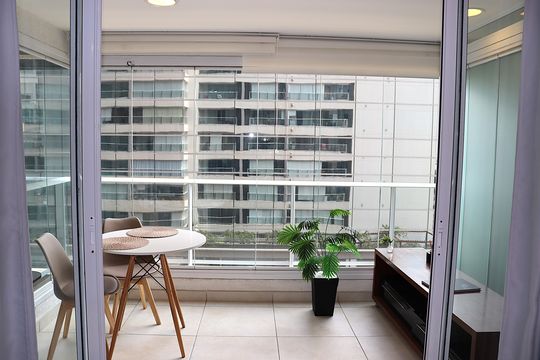 Varanda do Studio de kitnet/studio à venda com 1 quarto, 35m² em Consolação, São Paulo