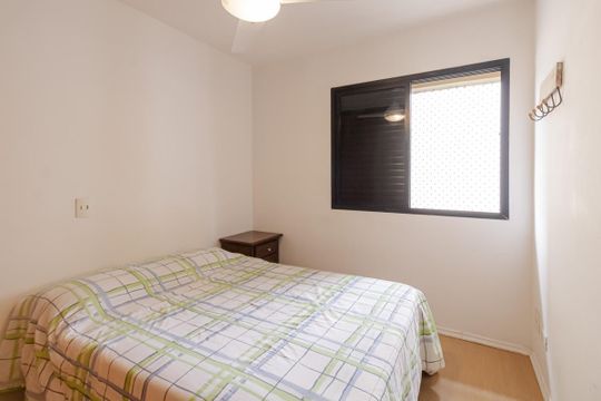 Quarto de apartamento para alugar com 1 quarto, 45m² em Indianópolis, São Paulo
