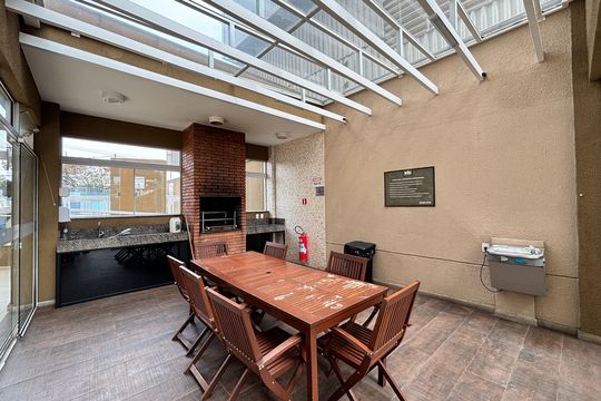 Área comum - Churrasqueira de apartamento à venda com 1 quarto, 40m² em Tamboré, Barueri