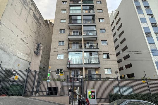 Fachada de kitnet/studio para alugar com 1 quarto, 28m² em Sé, São Paulo
