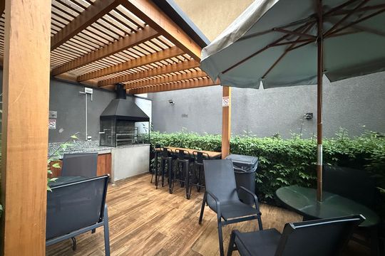 Área comum de kitnet/studio para alugar com 1 quarto, 28m² em Sé, São Paulo