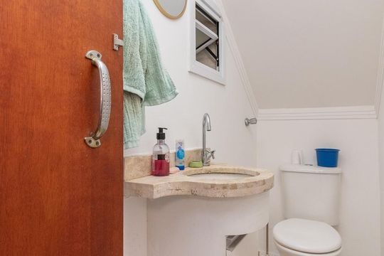 Lavabo de casa de condomínio à venda com 2 quartos, 60m² em Vila Ré, São Paulo