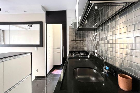 Cozinha e Área de Serviço de apartamento para alugar com 2 quartos, 46m² em Vila Marieta, Campinas