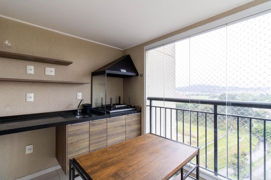 Varanda Gourmet de kitnet/studio para alugar com 0 quarto, 38m² em Jardim Flor da Montanha, Guarulhos