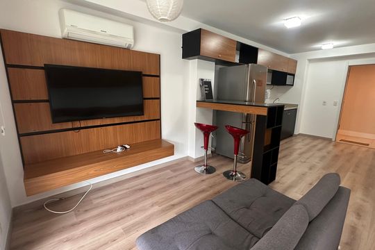 Apartamento para alugar com 1 quarto, 48m² em Brooklin Paulista, São Paulo