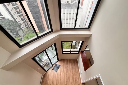 Vista da Suíte de apartamento à venda com 1 quarto, 51m² em Itaim Bibi, São Paulo
